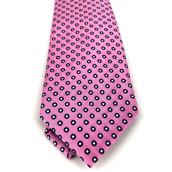 CHAPS Pink Circle Dot Tie NWT - Picture 8 of 15